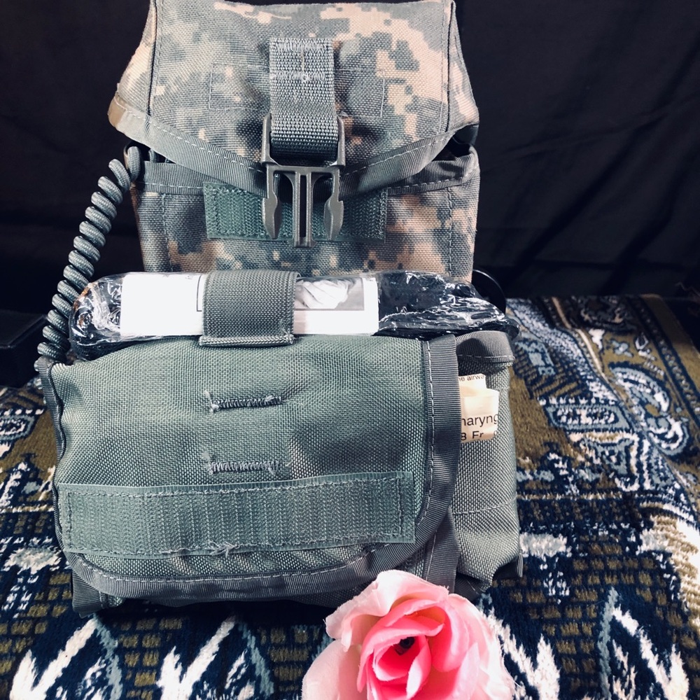 Olive Green Tactical First Aid Utility Pouch Set